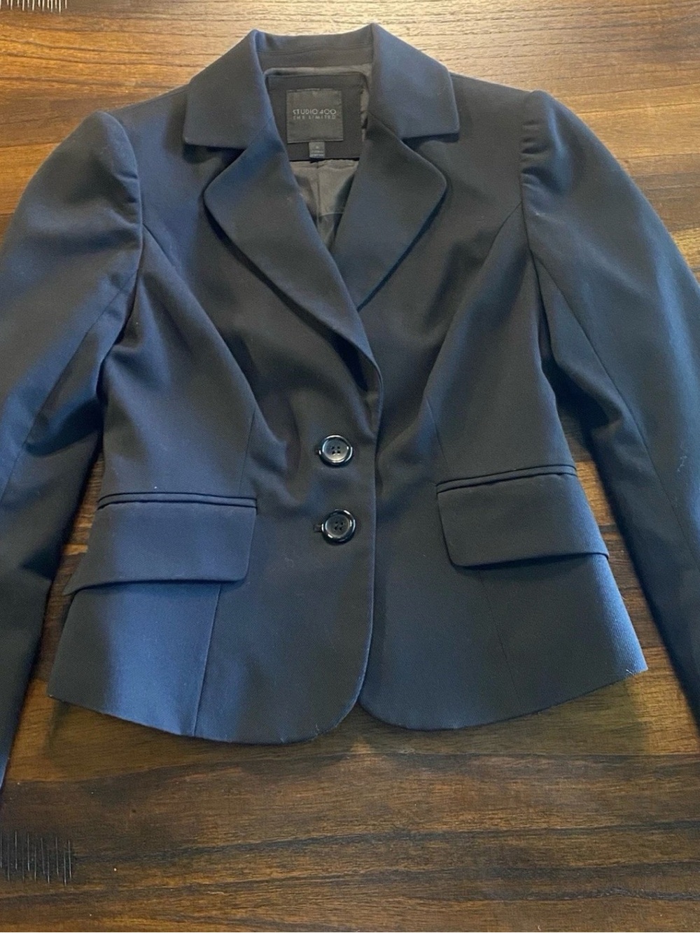 Studio 400 The Limited Womens Blazer Size 0 Black Long Sleeve